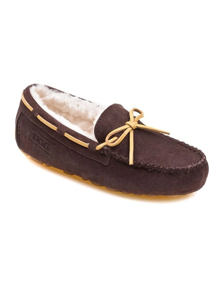 Romy Inner Wedge Moccasin in Chocolate