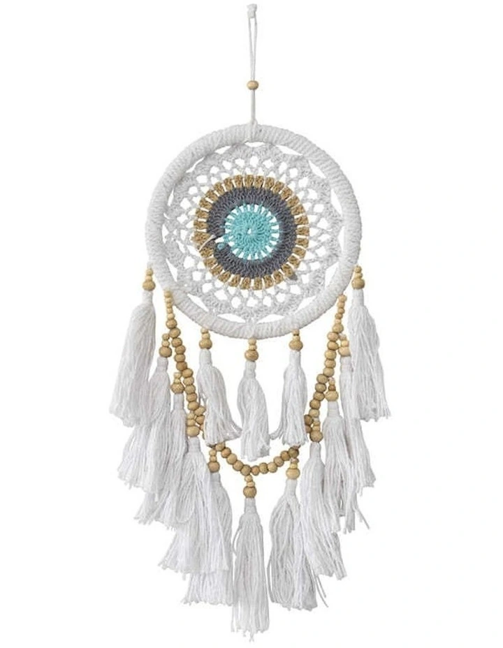 Boho Dream Catcher With Layered Tassel & Beads in Multi