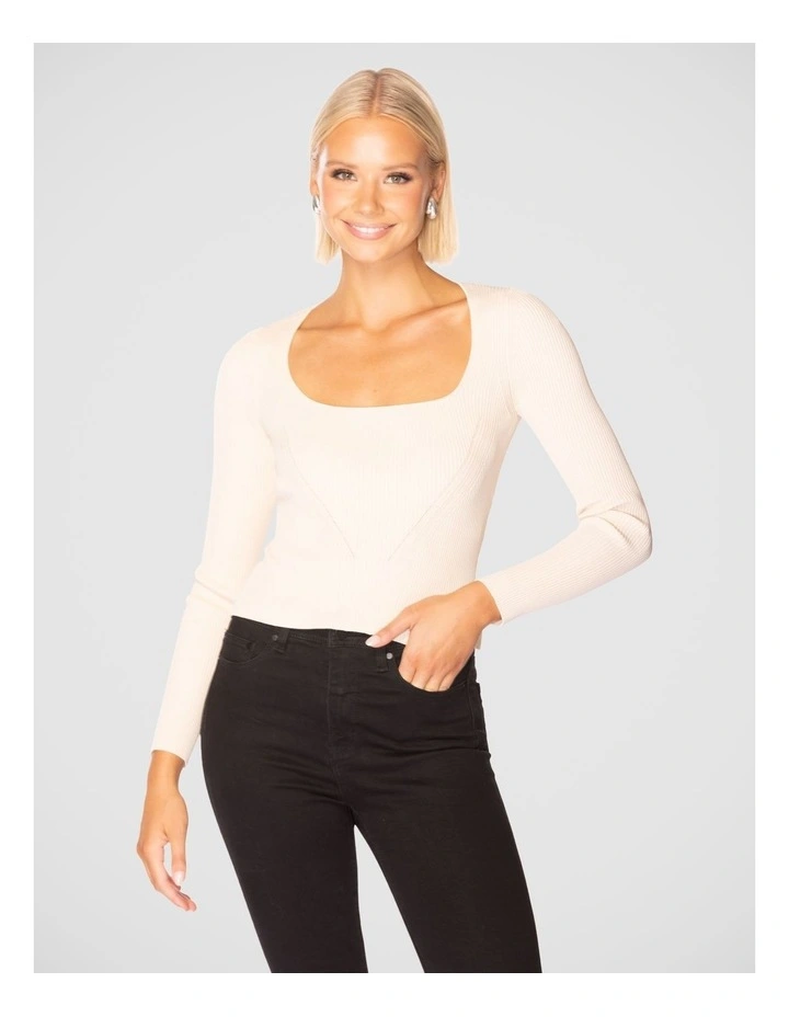 Aydin Knit Top in Cream