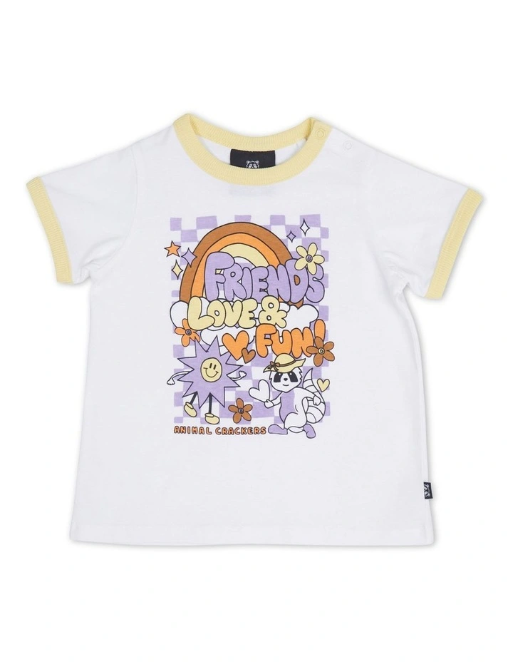 Beginnings Tee (Sizes 0-3) in Vintage White