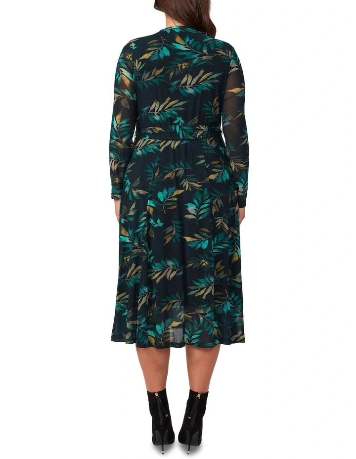Foliage Whisper Dress in Multi