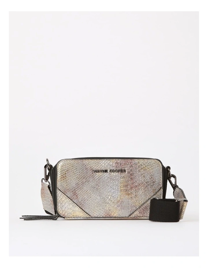 Courtnie Crossbody in Metallic Reptile