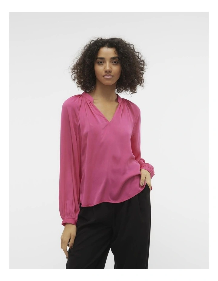Sunny Long Sleeve Blouse in Pink