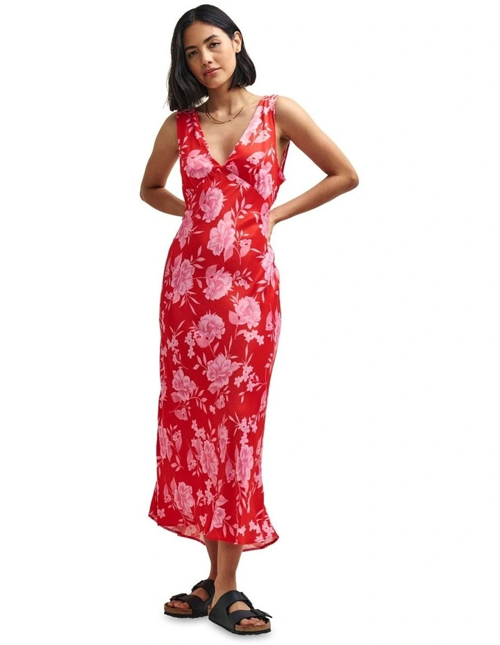 Helena Midi Dress in Opal Floral