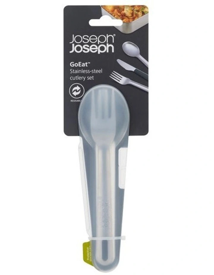 GoEat Stainless Steel Cutlery Set in Anthracite