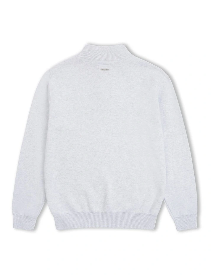 The Indie Lakewood Knit (8-14 Years) in Ice Grey