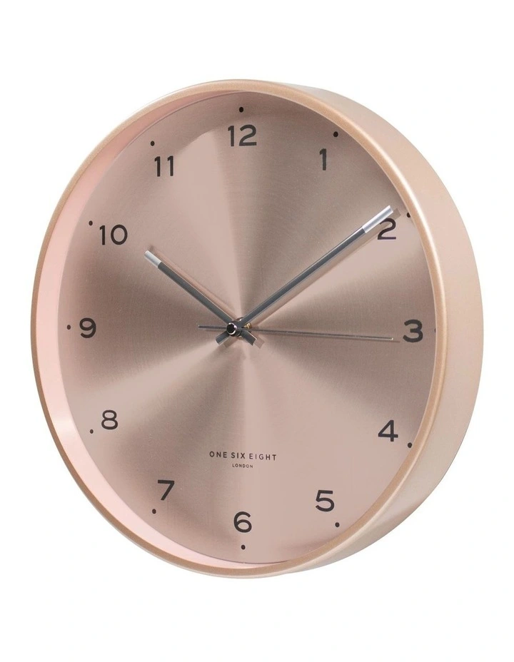 Elsa Silent Wall Clock in 40cm Champagne Blush