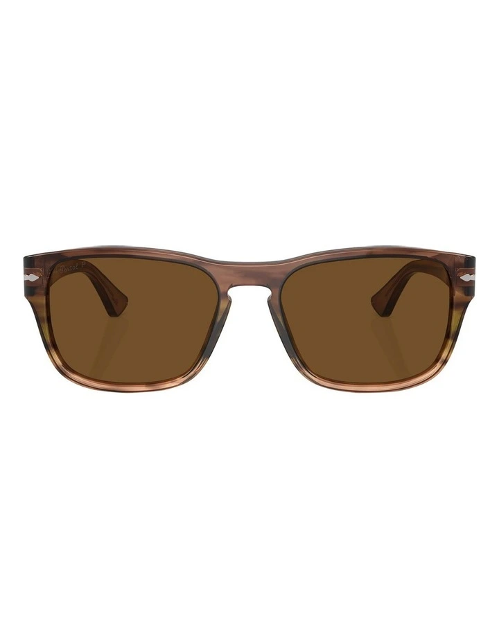 PO3341S Polarised Sunglasses in Brown