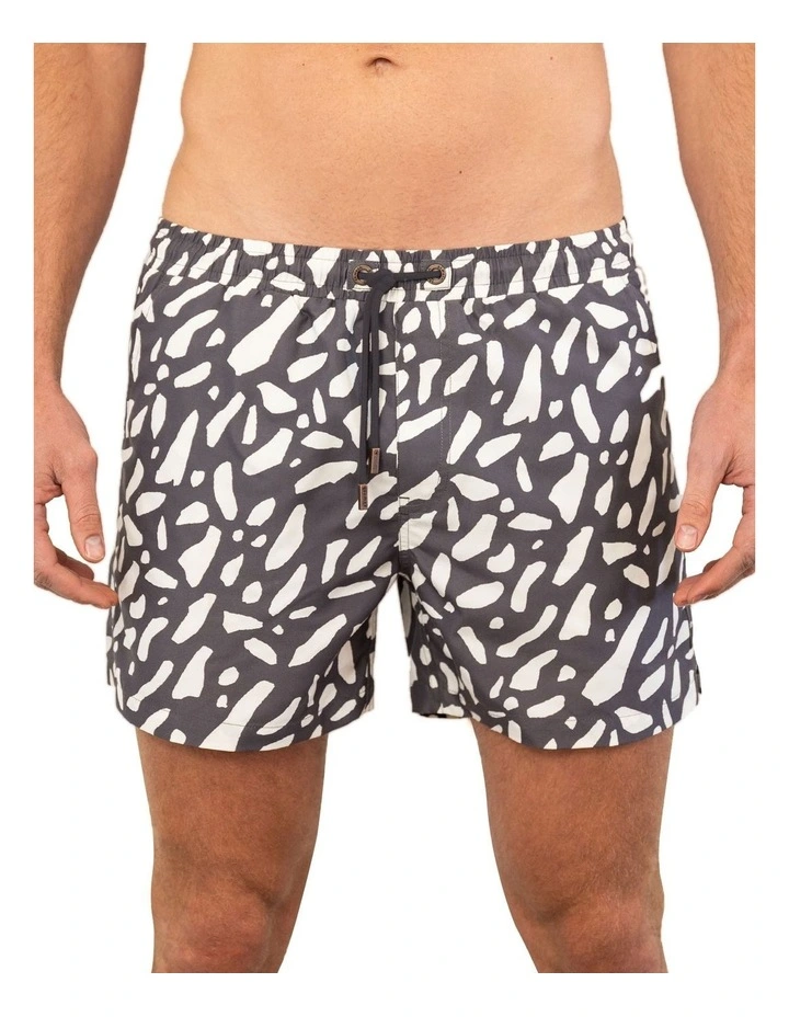 Rocky Road Swim Shorts in Charcoal