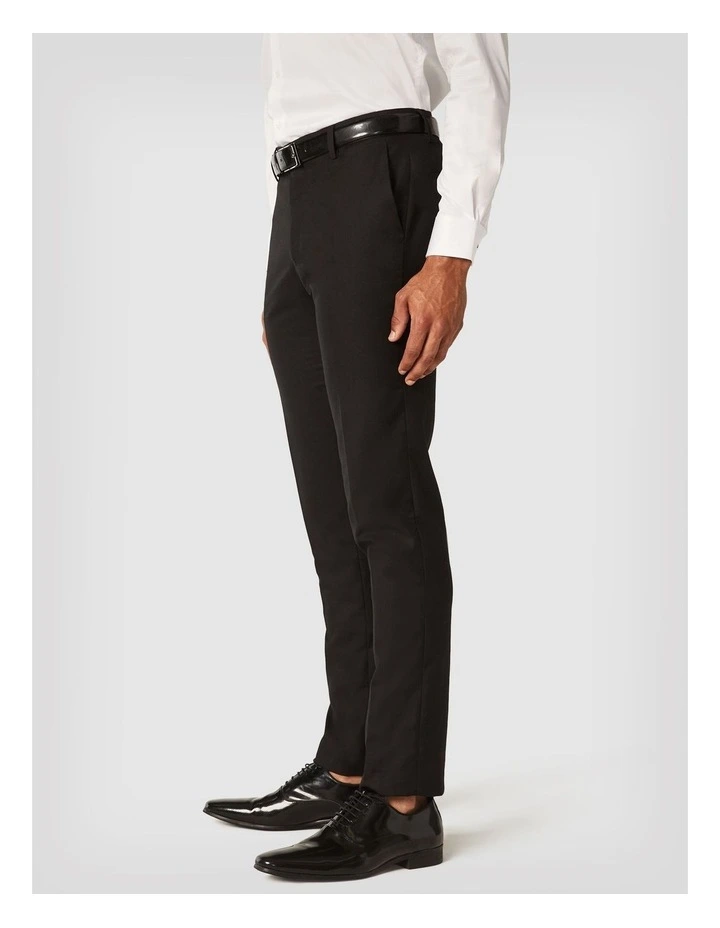 Slim Fit Tuxedo Pant in Black Chintz