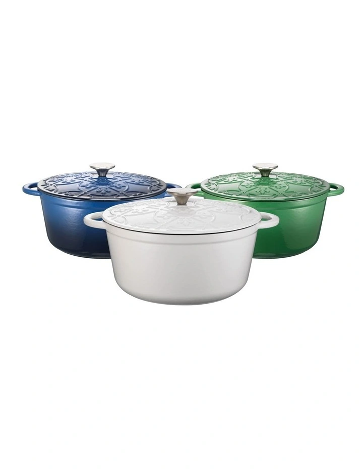 Cast Iron Casserole with Lid 26cm/5.0lt in Navy
