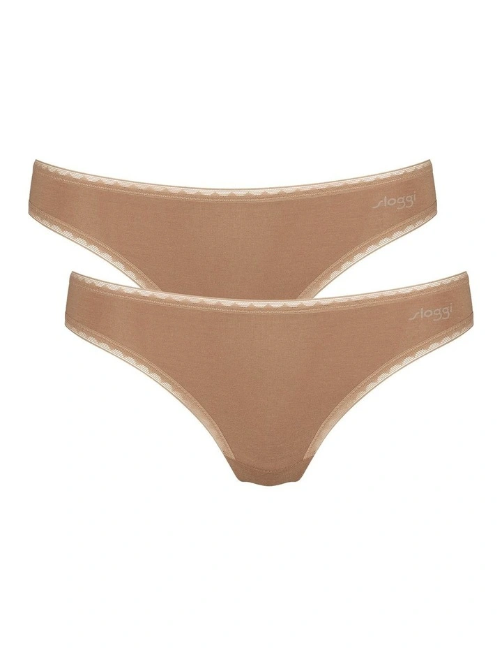 Go Brazil Brief 2 Pack in Nostalgic Brown