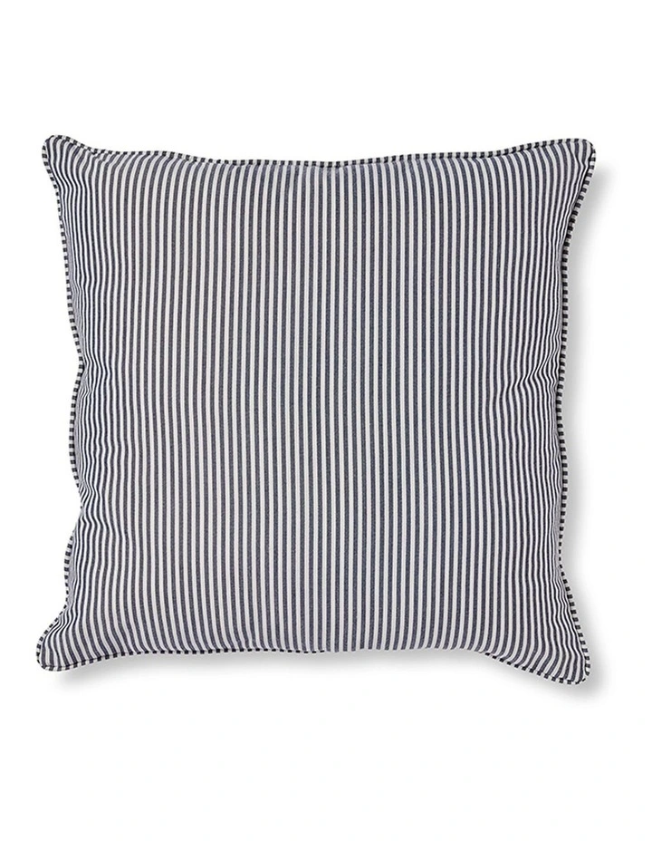 Morris Stripe Cushion 55x55cm in Blue