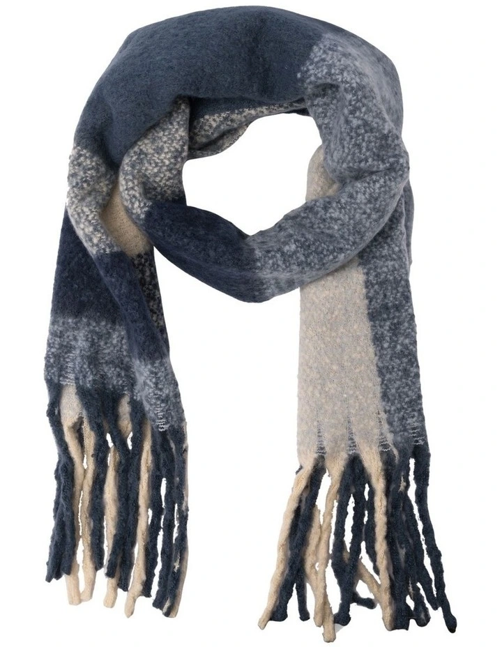 Big Block Scarf in Sky