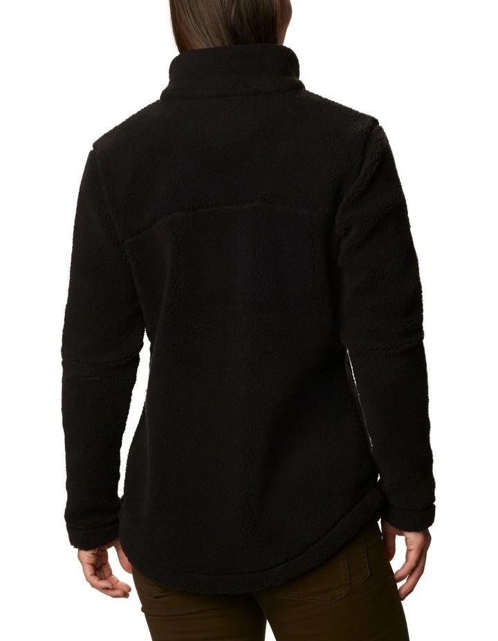 West Bend Full Zip Fleece Jacket in Black