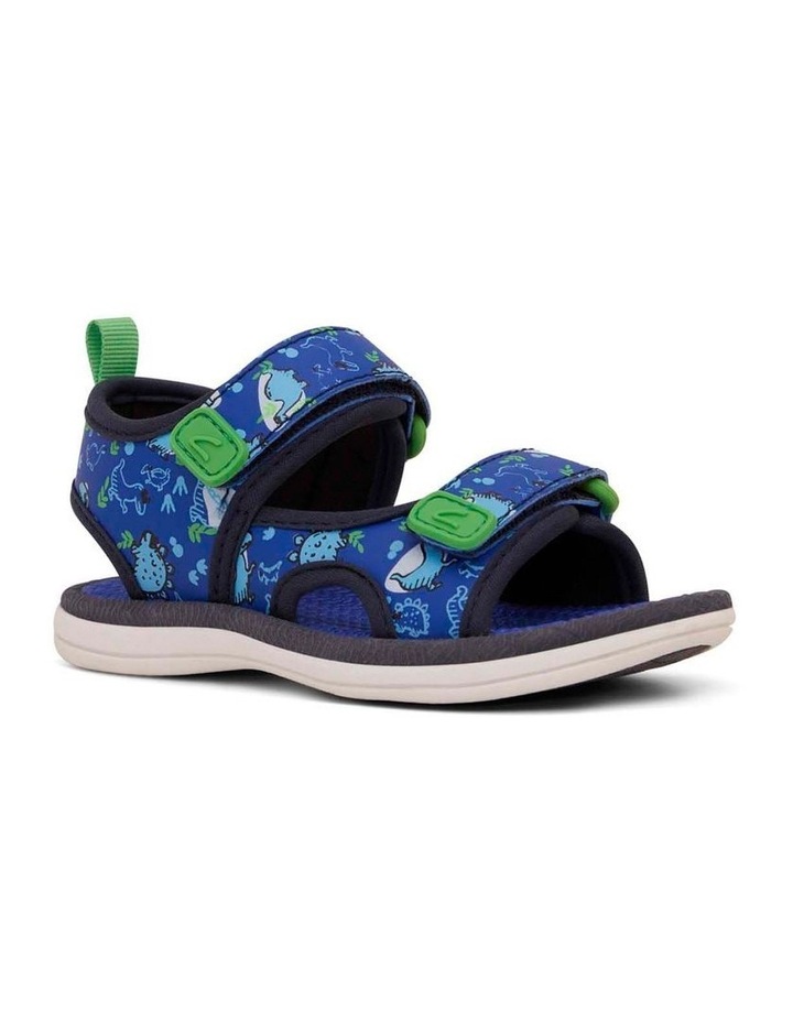 Fisher Beach Sandals in Navy Black Dino