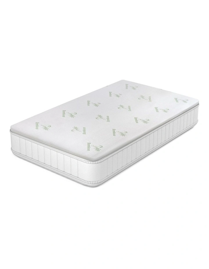 Memory Foam Mattress Topper With Bamboo Cover Single 6cm in White