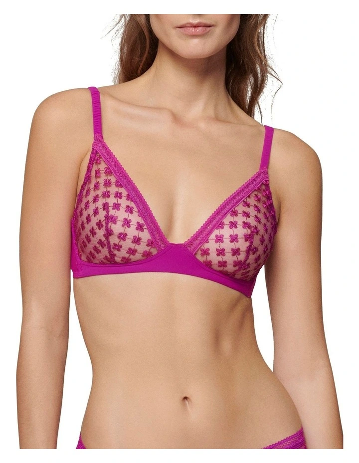 Hortense Soft Cup Triangle Bra in Pink Multi