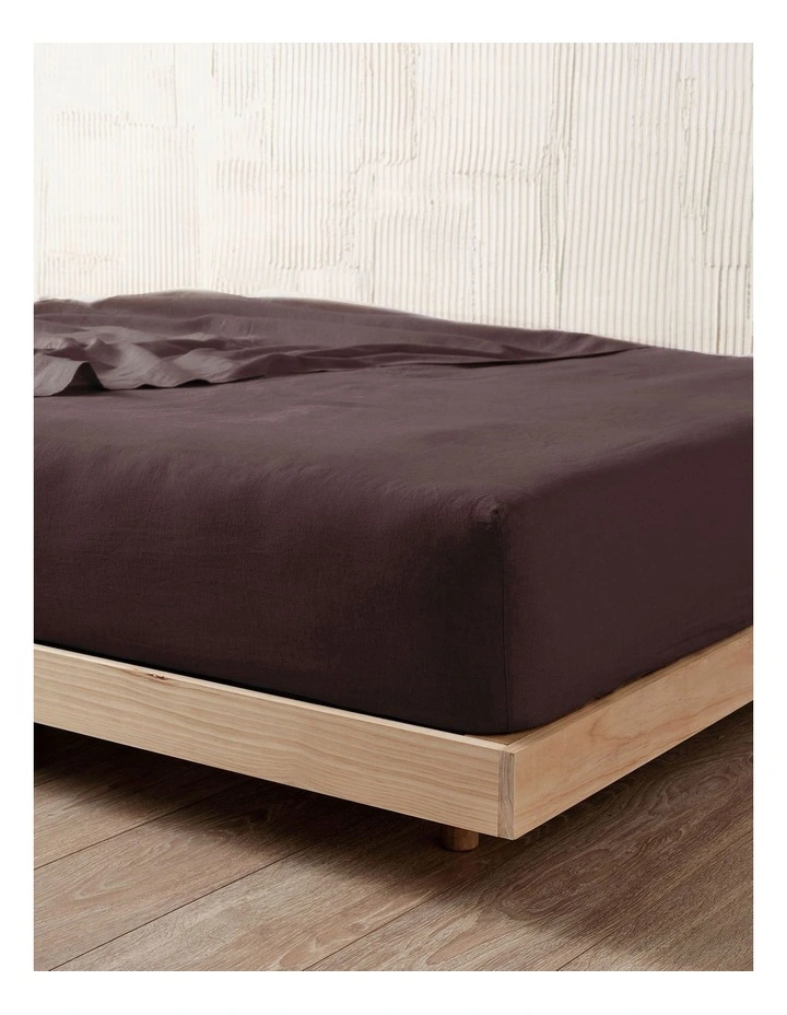 Nimes Fitted Sheet In Espresso