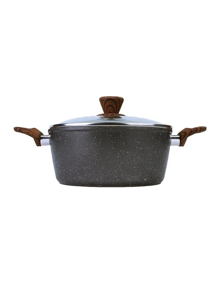 24cm Non-Stick Casserole Dish Black