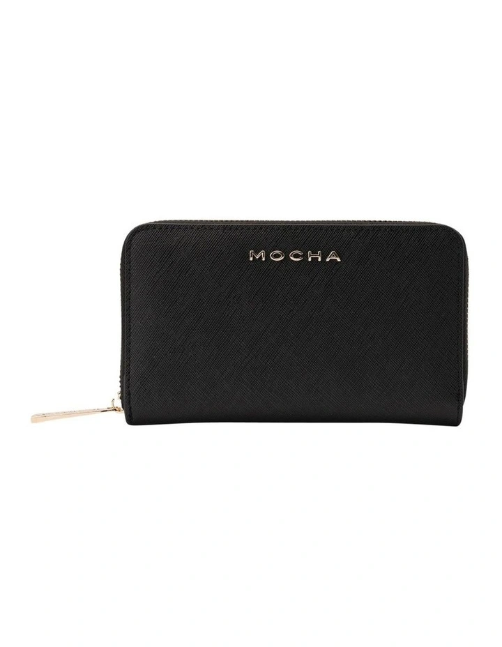 Kristin Leather Wallet in Black