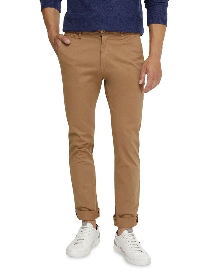 Danny Casual Organic Cotton Chinos in Caramel