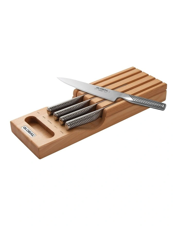 Hikaeme 6 Piece In-Drawer Cutlery Set Beechwood