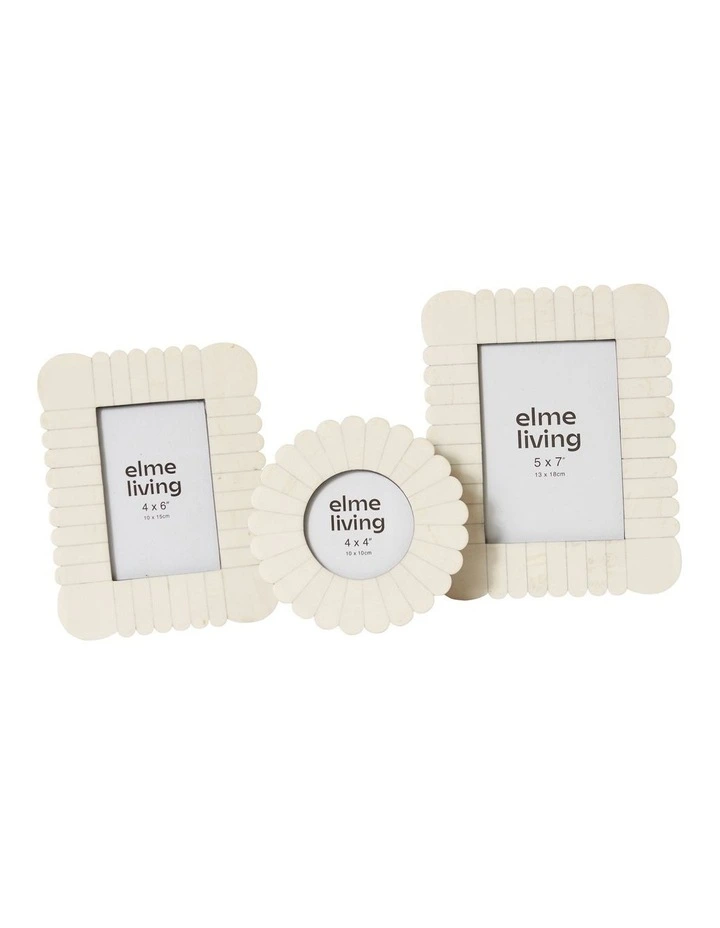Senan 4x6 Photo Frame in Cream