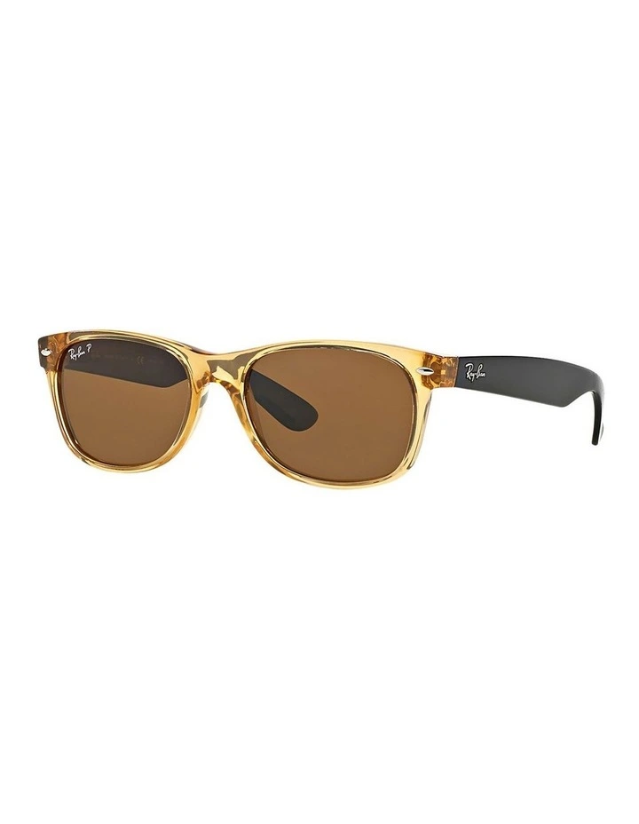 New Wayfarer Bicolor Yellow RB2132 Polarised Sunglasses