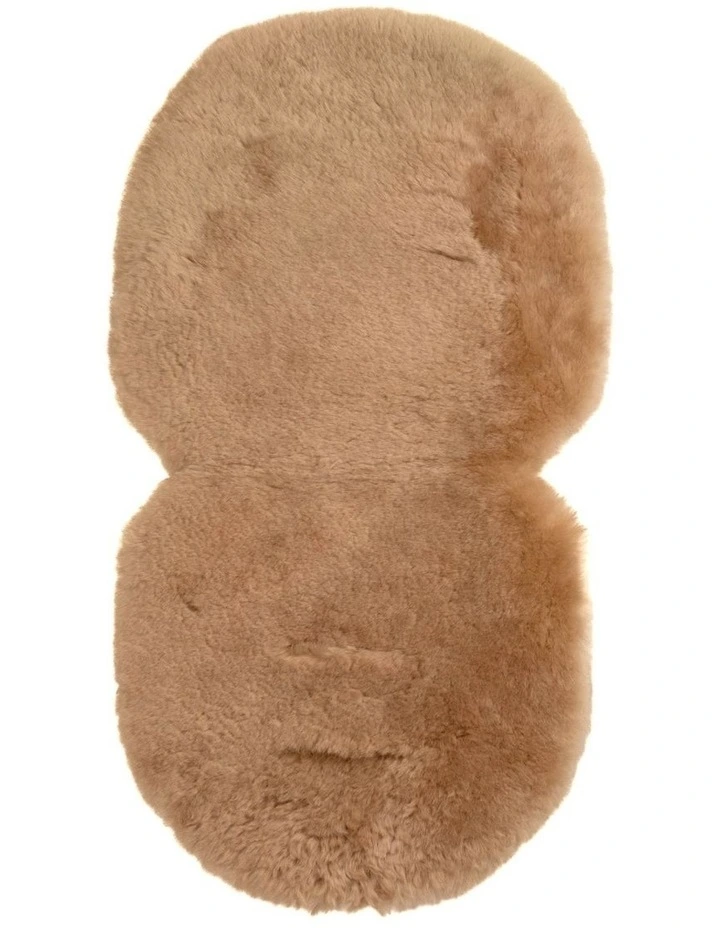 Luxury Lambskin Shorn Wool Pram Liner in Blush