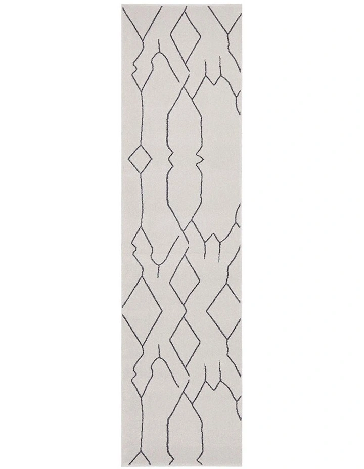 Paradise Ivy Runner Rug in Grey