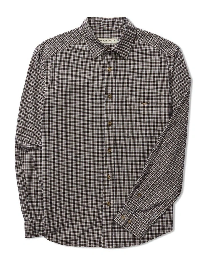 Collins Brushed Check Long Sleeve Shirt in Multi