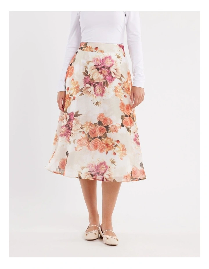 La Vie En Rose Skirt in Ivory