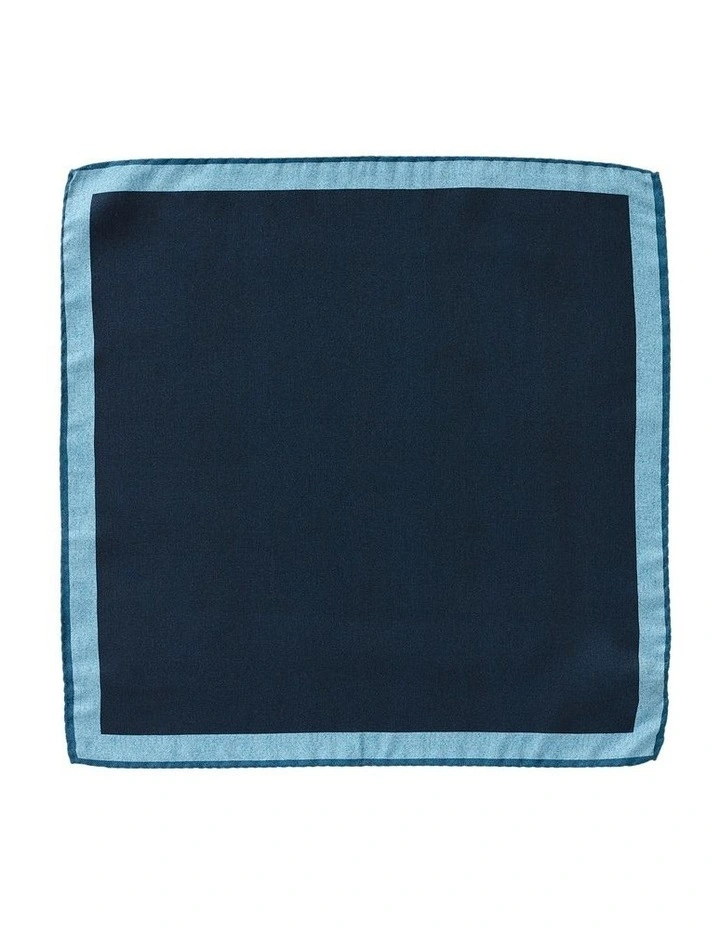 Triple Frames Silk Pocket Square in Blue