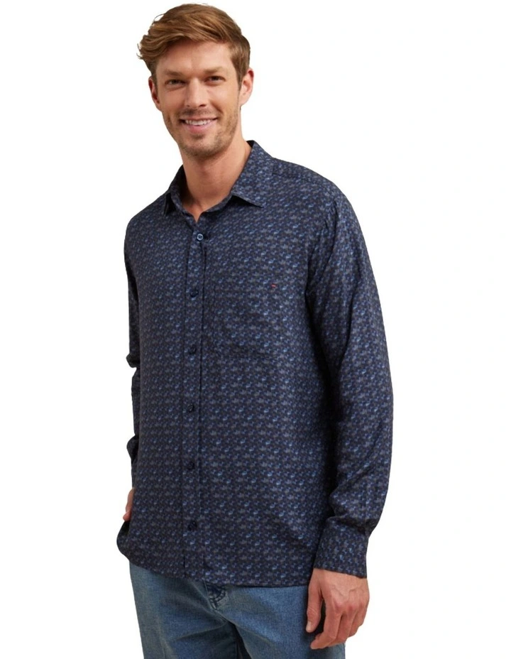 Bimini Bamboo Long Sleeve Shirt in Blue