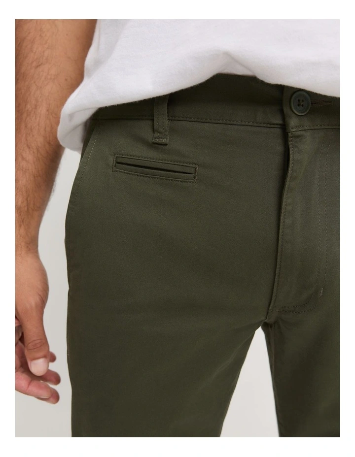 Verified Australian Cotton Standard Fit Stretch Chino in Eden Green