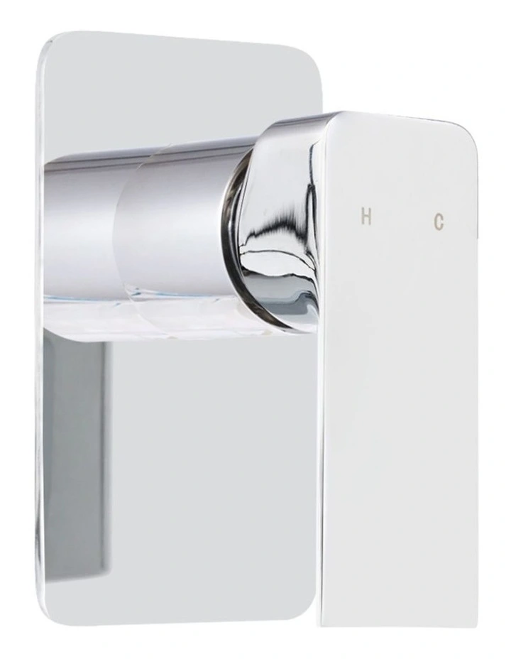 Shower Mixer Tap Wall Bath Taps Brass Hot Cold Basin Bathroom in Chrome