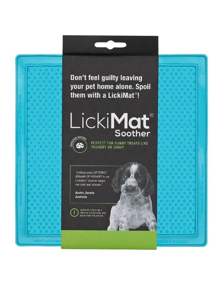 Soother Original Slow Food Licking Mat in Blue