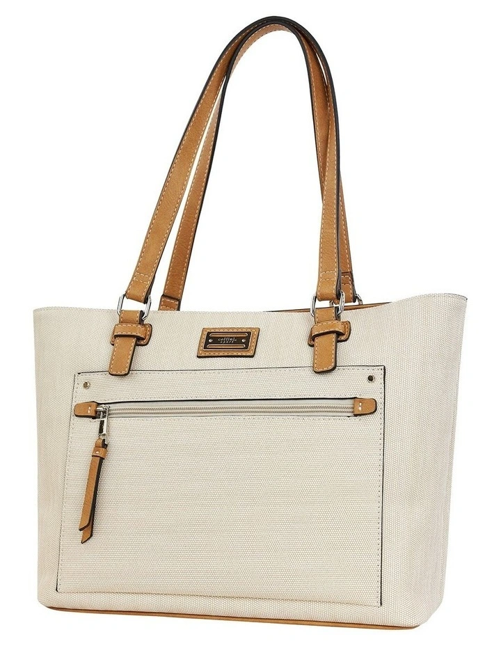 Edith Tote in Beige