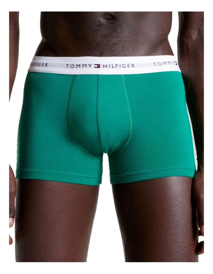 Signature Organic Cotton Essentials Trunks Pack of 3 in White