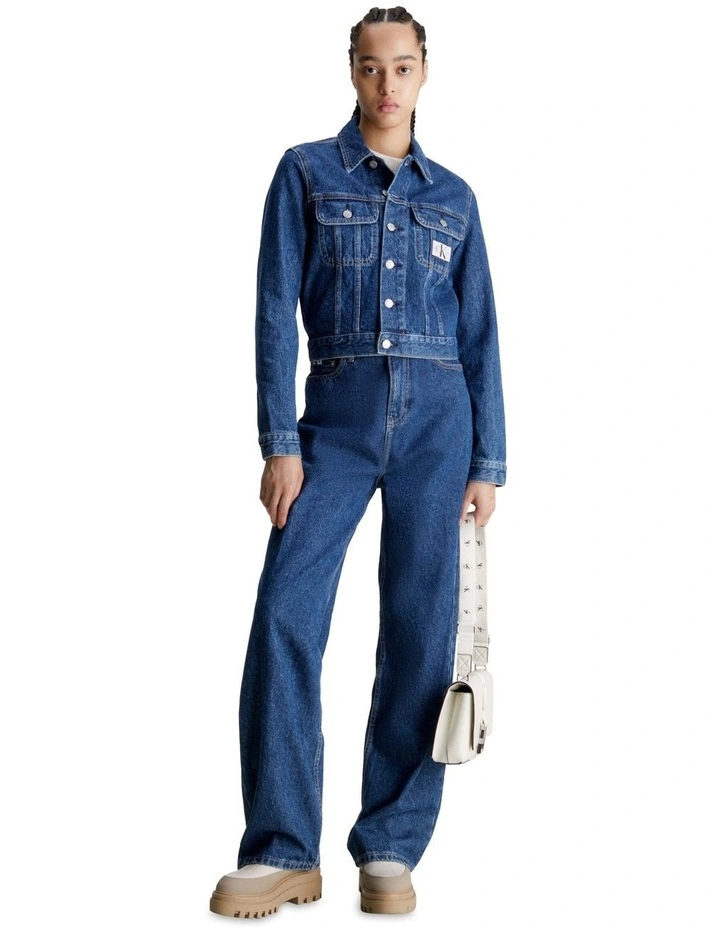High Rise Relaxed Jeans in Denim Medium