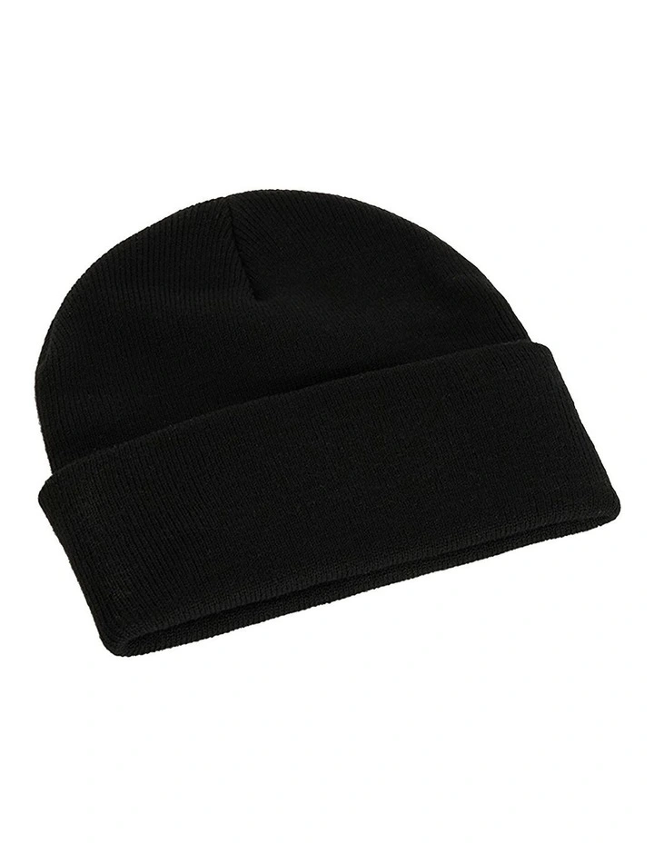 Blaby Beanie in Jet Black