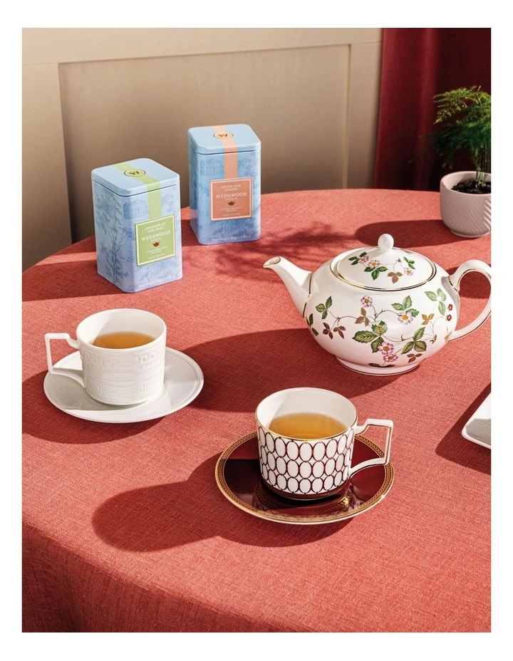 Intaglio Teacup & Saucer Boxed