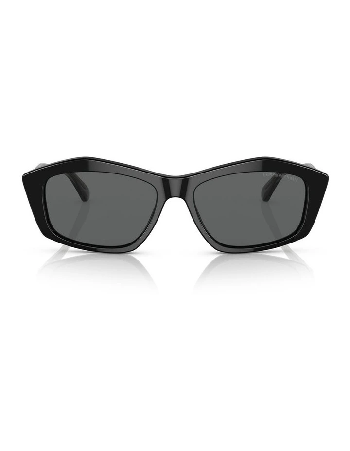 0EA4187 Sunglasses in Shiny Black