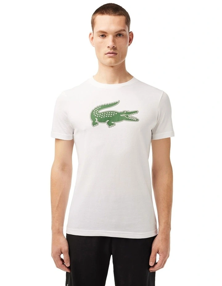 Big Croc T-shirt in White/Green