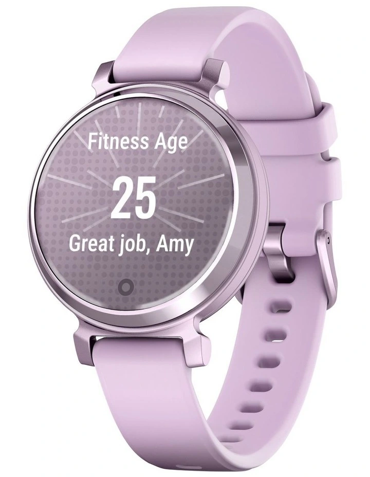 Lily 2, Metallic Lilac with Lilac Silicone Band 010-02839-01