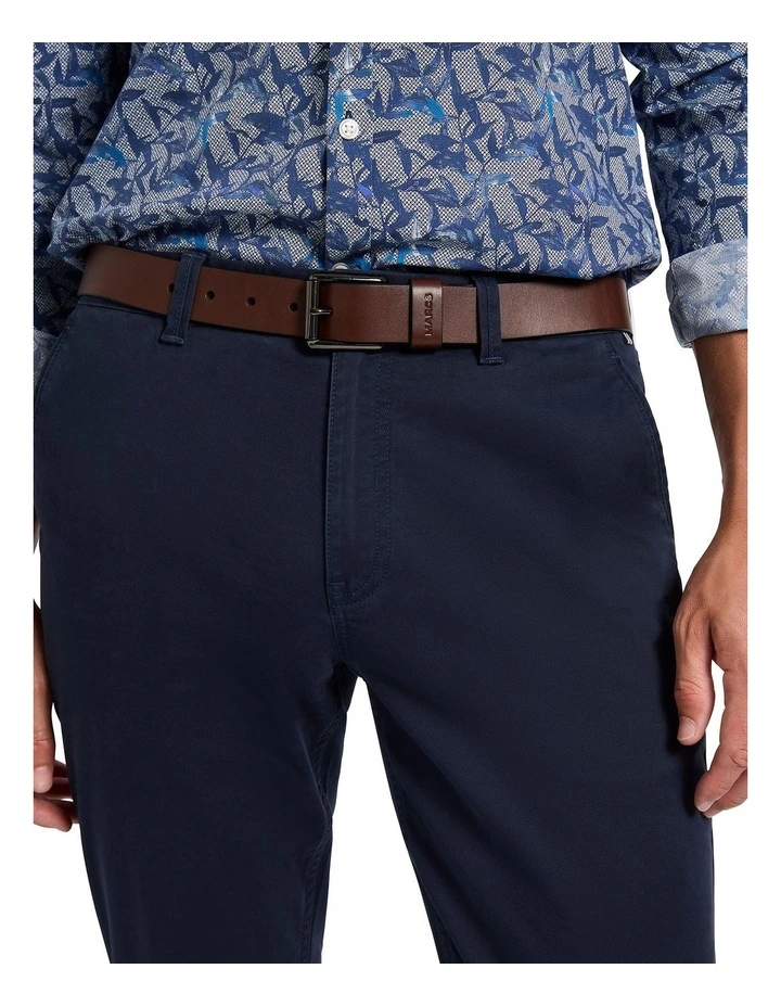 Oscar Leather Jeans Belt in Brown