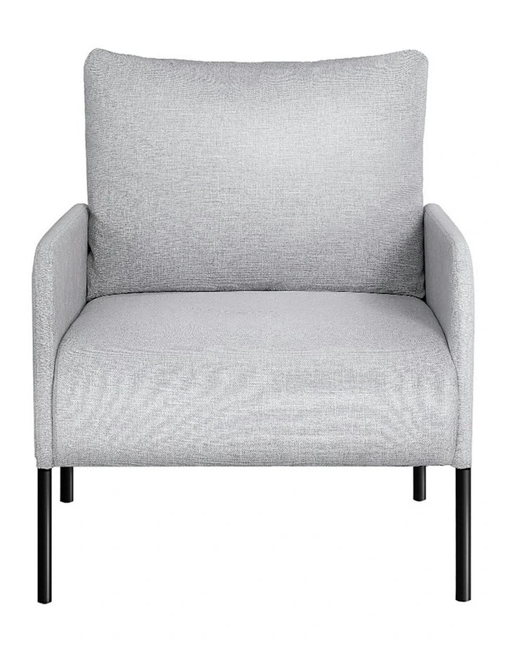 Kane Fabric Single Sofa Armchair in Grey