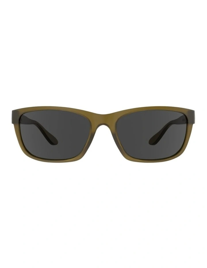 UV Protected Tint Rectangle Sunglasses in Green