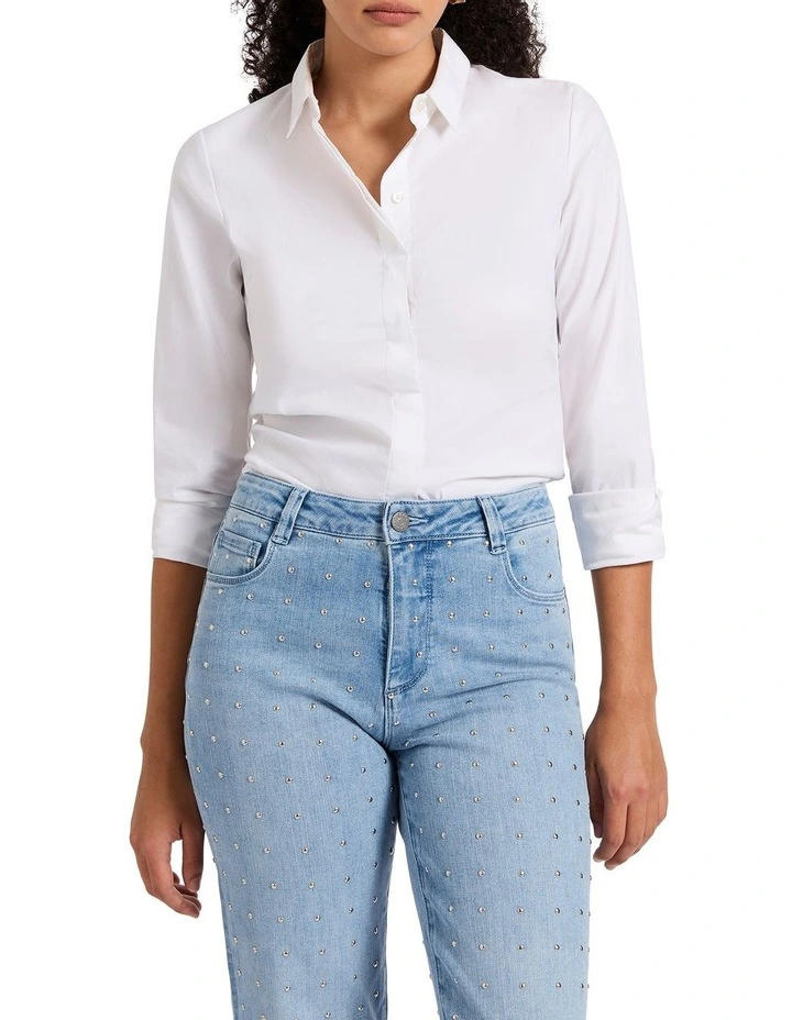 Carrie Classic Shirt in White